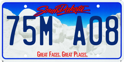 SD license plate 75MA08