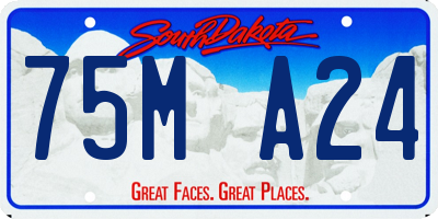 SD license plate 75MA24