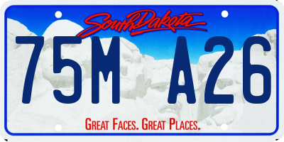SD license plate 75MA26
