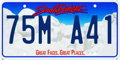 SD license plate 75MA41