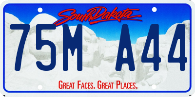 SD license plate 75MA44