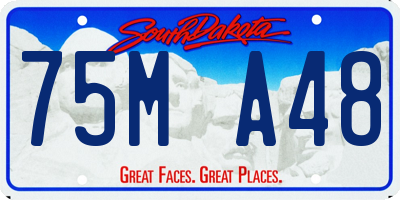 SD license plate 75MA48