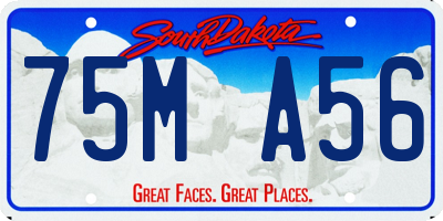 SD license plate 75MA56