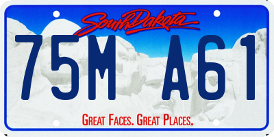 SD license plate 75MA61