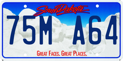 SD license plate 75MA64