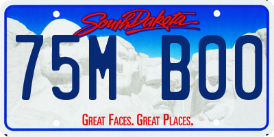 SD license plate 75MB00
