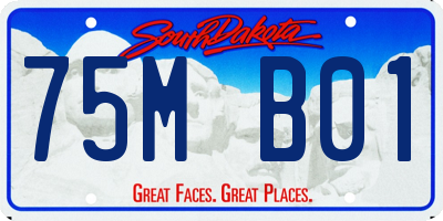 SD license plate 75MB01