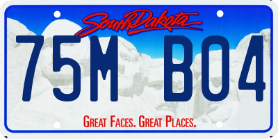 SD license plate 75MB04