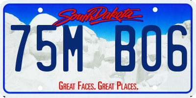 SD license plate 75MB06