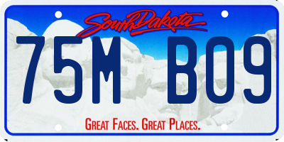 SD license plate 75MB09