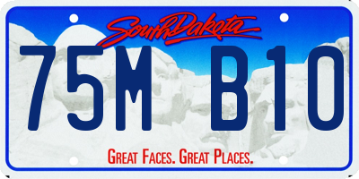 SD license plate 75MB10