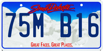 SD license plate 75MB16