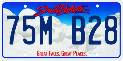 SD license plate 75MB28