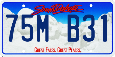 SD license plate 75MB31