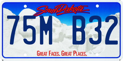 SD license plate 75MB32