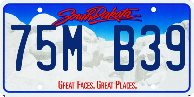 SD license plate 75MB39