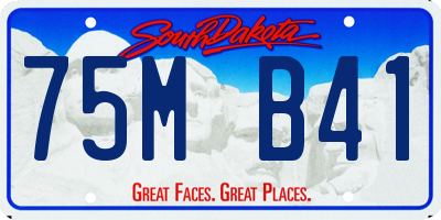 SD license plate 75MB41