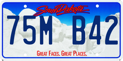 SD license plate 75MB42