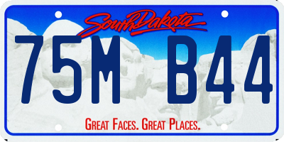 SD license plate 75MB44