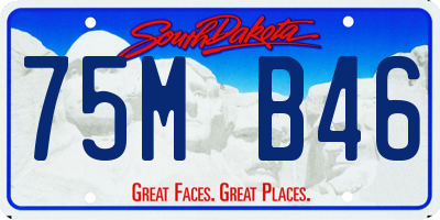 SD license plate 75MB46