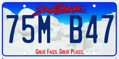 SD license plate 75MB47