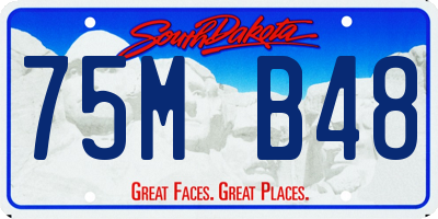 SD license plate 75MB48