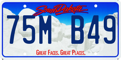 SD license plate 75MB49