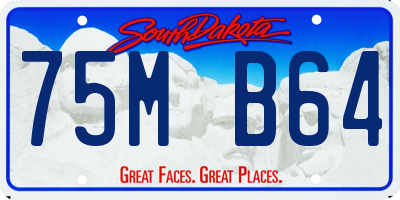 SD license plate 75MB64