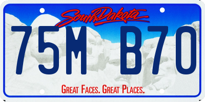 SD license plate 75MB70