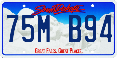 SD license plate 75MB94