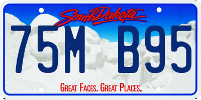 SD license plate 75MB95
