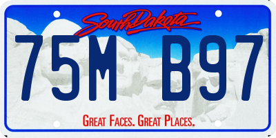 SD license plate 75MB97