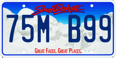 SD license plate 75MB99