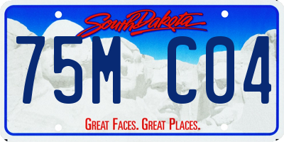 SD license plate 75MC04