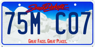 SD license plate 75MC07