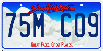 SD license plate 75MC09