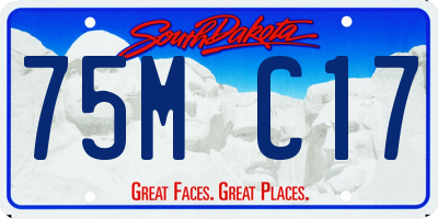 SD license plate 75MC17