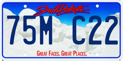 SD license plate 75MC22