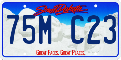 SD license plate 75MC23