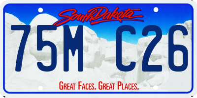 SD license plate 75MC26