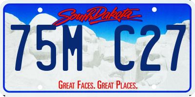 SD license plate 75MC27