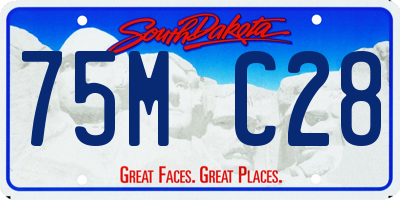 SD license plate 75MC28