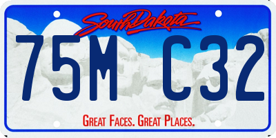 SD license plate 75MC32
