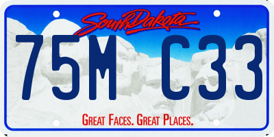 SD license plate 75MC33