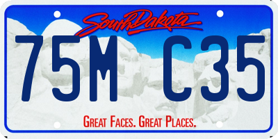 SD license plate 75MC35