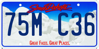 SD license plate 75MC36