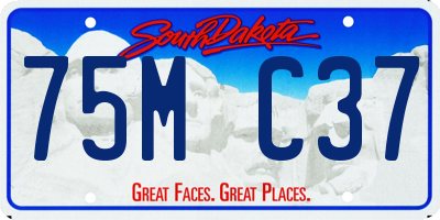 SD license plate 75MC37