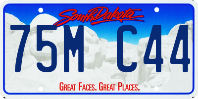 SD license plate 75MC44