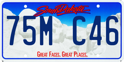 SD license plate 75MC46