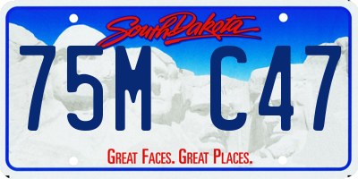 SD license plate 75MC47